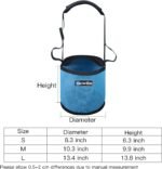 Horse Feed Bag Heavy Duty Textilene Mesh Feed Rite Bag with Adjustable Strap and Comfortable Neck Pad,Reinforced Bottom Stitching,Quick Clip Buckle and Spill-Proof Grain Feed Bag(Blue,L) - Image 3