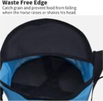 Horse Feed Bag Heavy Duty Textilene Mesh Feed Rite Bag with Adjustable Strap and Comfortable Neck Pad,Reinforced Bottom Stitching,Quick Clip Buckle and Spill-Proof Grain Feed Bag(Blue,L) - Image 6
