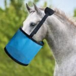 Horse Feed Bag Heavy Duty Textilene Mesh Feed Rite Bag with Adjustable Strap and Comfortable Neck Pad,Reinforced Bottom Stitching,Quick Clip Buckle and Spill-Proof Grain Feed Bag(Blue,L) - Image 8