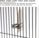 6 Pcs Bird Food Holder Parrot Cage Seed Feeder Stainless Steel Vegetable Fruit Clip for Bird Cockatiel Parrot Hamster - Image 5