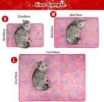 Dono 1 Pack 3 Dog Blanket Soft Fluffy Fleece Blanket for Small, Medium and Large Dogs - Paw Print Pink Pet Blanket Mat - Image 3