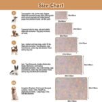 Dono 1 Pack 3 Dog Blanket Soft Fluffy Fleece Blanket for Small, Medium and Large Dogs - Paw Print Pink Pet Blanket Mat - Image 4