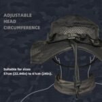 Camo Boonie Sun Hat with Face Mask UV Protection Fishing Hat Bucket Hat for Hunting Hiking Military Tactical Safari - Image 3