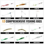 PLUSINNO 264/397pcs Fishing Accessories Kit, Organized Fishing Tackle Box with Tackle Included, Fishing Hooks, Fishing Weights Sinkers, Swivels, Beads, Fishing Gear Set Equipment for Bass Trout - Image 5