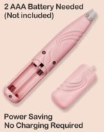 LEYOUFU Dog Paw Trimmer for Grooming, Cordless Electric Small Pet Grooming Clippers Hair Trimmer for Dogs Cats, Low Noise for Trimming Pet's Hair Around Paws, Eyes, Ears, Face, Rump (Pink) - Image 7