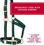 Weaver Leather Padded Breakaway Adjustable Chin & Throat Snap Halter, 1" Average Horse or Yearling Draft - Image 4