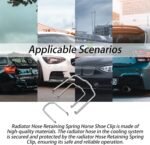 154 23 Radiator Hose Retaining Spring Horse Shoe Clip/Radiator Hose Retaining Clip/Radiator Hose Clip Compatible With BMW E39 E38 E60 E90 745Li X5 E46 325i 328i M3 540i 740iL 740i - Image 7