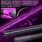 Sougayilang Fishing Rod 24-Ton Carbon&Glass Fiber Composite Spinning and Casting Rod, 2 Piece for Bass Trout Crappie Travel Fishing- 6'0" - Image 6