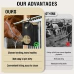 7CDXD 2 Pcs Hay Feeder Bag,1280D Hay Bags for Horses, Goat Hay Feeder, Hay Bags with Stronger Metal Snap Fasteners, Heavy Adjustable Straps - Image 6