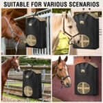 7CDXD 2 Pcs Hay Feeder Bag,1280D Hay Bags for Horses, Goat Hay Feeder, Hay Bags with Stronger Metal Snap Fasteners, Heavy Adjustable Straps - Image 7