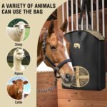 7CDXD 2 Pcs Hay Feeder Bag,1280D Hay Bags for Horses, Goat Hay Feeder, Hay Bags with Stronger Metal Snap Fasteners, Heavy Adjustable Straps - Image 8