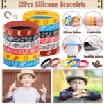 Western Cowboy Party Favors Rodeo Birthday Supplies for Kids Miniature Horse Toys Straw Silicone Bracelet Keychain Sticker Filler Goodie Bag Stuffers, Cowboy Western Party Favors Supplies - Image 5