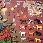 Western Cowboy Party Favors Rodeo Birthday Supplies for Kids Miniature Horse Toys Straw Silicone Bracelet Keychain Sticker Filler Goodie Bag Stuffers, Cowboy Western Party Favors Supplies - Image 8