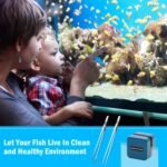 Mini Aquarium Glass Cleaner Magnet Brush with 2 PCS Aquarium Tweezers, Magnetic Glass Cleaner Brush Aquarium Scrubber Magnetic Algae Scraper for Fish Tank Glass Cleaning Tools - Image 3