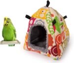 Bird Nest House Hanging Hammock Bed Toy for Small Medium Pet Parrot Parakeet Cockatiel Conure Cockatoo Amazon Lovebird Budgie Finch Canary Hamster Rat Gerbils Chinchilla Cage Stand Perch - Image 3
