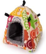 Bird Nest House Hanging Hammock Bed Toy for Small Medium Pet Parrot Parakeet Cockatiel Conure Cockatoo Amazon Lovebird Budgie Finch Canary Hamster Rat Gerbils Chinchilla Cage Stand Perch - Image 4