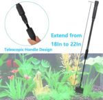 Carefree Fish 4IN1 Carbon Fiber Aquarium Cleaning Tools Long Handle Adjustable Length 18~24Inch Fish Tank Cleaner Kit Alage Scraper Scrubber Brushes Set - Image 3