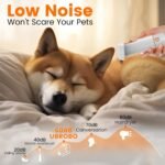 Dog Grooming Vacuum, Dog Grooming Kit with Pet Clippers, 12,000Pa Pet Hair Vacuum Pet Grooming Vacuum for Dogs, Dog Vacuum for Shedding Grooming, Low Noise Dog Shedding Brush Pet Vacuum, PG10 - Image 5