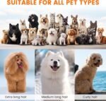Dog Grooming Vacuum, Dog Grooming Kit with Pet Clippers, 12,000Pa Pet Hair Vacuum Pet Grooming Vacuum for Dogs, Dog Vacuum for Shedding Grooming, Low Noise Dog Shedding Brush Pet Vacuum, PG10 - Image 8