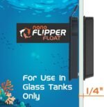 FL!PPER Flipper Cleaner Float - 2-in-1 Floating Magnetic Aquarium Glass Cleaner - Fish Tank Cleaner - Scrubber & Scraper Aquarium Cleaning Tools - Floating Fish Tank Cleaner, Nano - Image 4