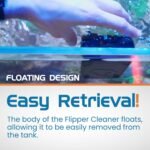 FL!PPER Flipper Cleaner Float - 2-in-1 Floating Magnetic Aquarium Glass Cleaner - Fish Tank Cleaner - Scrubber & Scraper Aquarium Cleaning Tools - Floating Fish Tank Cleaner, Nano - Image 8