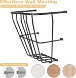 Hay Feeder, 31.5'' Long Horse Goat Hay Rack, 24 Gallon Large Capacity, Heavy Duty Iron Hay Feeder Wall Mount for Horses, Sheep, Goats, Indoor Outdoor Uses, Effortless Installation in Farm, Yield - Image 6