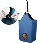Horse Hay Bag with Metal Snap Fastener, Hay Bag Feeder Sack Storage Bag for Horse Cow Goats Donkey Cattle Rabbit - Image 3