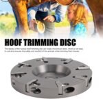 Sanpyl Livestock Hoof Trimming Disc, Steel Horses Hoof Trimming Disc Plate with 8 Teeth, Professional Sheep Cattles Horses Cow Hoof Trimming Grinding Disc, for Angle Grinder - Image 3