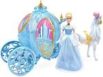 Disney Store Official Cinderella Classic Doll & Carriage Deluxe Set- Princess Toys - Doll Set with Pumpkin Carriage & Horse, Light-Up Features & Walking Horse, Perfect Princess Fans. - Image 7