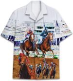 Funny Horse Hawaiian Shirts for Men Women, Love Horse Racing Hawaiian Summer Short-Sleeve Casual Relaxed-Fit Button-Down - Image 5