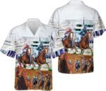 Funny Horse Hawaiian Shirts for Men Women, Love Horse Racing Hawaiian Summer Short-Sleeve Casual Relaxed-Fit Button-Down - Image 7