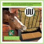 2 Pcs About 30 Gallons Hay Feeder Blanket Holder Wall Mount Heavy Duty Hay Feeder Hay Rack Goat Mineral Feeder - Image 4