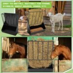 2 Pcs About 30 Gallons Hay Feeder Blanket Holder Wall Mount Heavy Duty Hay Feeder Hay Rack Goat Mineral Feeder - Image 7