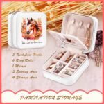 Horse Jewelry Box, Horse Gifts For Women Teens Girls Age 8-12, Western Horse Lovers Stuff Items Accessories Things Merchandise Decor Merch, Travel Ring Earrings Necklace Organizer Holder! - Image 5