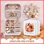 Horse Jewelry Box, Horse Gifts For Women Teens Girls Age 8-12, Western Horse Lovers Stuff Items Accessories Things Merchandise Decor Merch, Travel Ring Earrings Necklace Organizer Holder! - Image 6