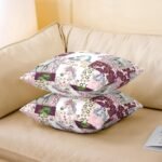 jejeloiu Horse Throw Pillow Covers 16"x16" Set of 2 Soft Kids, Flral Flower Decorative Throw Pillowcases Boys Girls, Horseshoe Western Pillow Cases Cushion Covers, Cushion Cases - Image 4