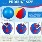 48 Inch Giant Herding Ball with Ball Cover Anti Burst Ball Please Watch VCR for How to Inflation Horse Toys for Horses Stall - Image 5
