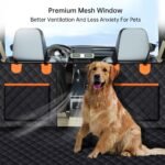 Dog Car Seat Cover for Back Seat, 100% Waterproof Dog Hammock for Car, 600D Scratchproof Nonslip Durable Dog Car Seat Cover with Mesh Window and Storage Pocket for Cars/Trucks/SUVs - Image 3
