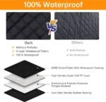 Dog Car Seat Cover for Back Seat, 100% Waterproof Dog Hammock for Car, 600D Scratchproof Nonslip Durable Dog Car Seat Cover with Mesh Window and Storage Pocket for Cars/Trucks/SUVs - Image 4