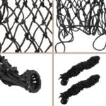 SHUESSS 4 PCS Slow Feed Hay Net, Hanging Horse Feed Net, 40 Inch Length with 2 Inch Holes, Hay Bag Hay Net for Horses, Hanging Hay Feeder for Goats, Reduce Waste, Black - Image 5