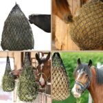 SHUESSS 4 PCS Slow Feed Hay Net, Hanging Horse Feed Net, 40 Inch Length with 2 Inch Holes, Hay Bag Hay Net for Horses, Hanging Hay Feeder for Goats, Reduce Waste, Black - Image 7
