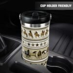 30 oz Horse Tumbler With Handle and Straw, 30oz Horse Flip Straw Tumbler Insulated Coffee Travel Mugs Cup Water Bottle Horse Gifts for Horse Lovers Women Girls - Image 7