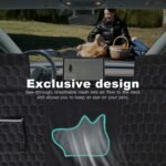 Dog Seat Covers for Back Seat, Dog Car Seat for Tesla Model 3, 100% Waterproof Pet Seat Cover Protects from Scratches, Scuffs, Dog Hammock for Tesla with Mesh Window & Headrest Protection - Image 4