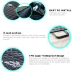 Dog Seat Covers for Back Seat, Dog Car Seat for Tesla Model 3, 100% Waterproof Pet Seat Cover Protects from Scratches, Scuffs, Dog Hammock for Tesla with Mesh Window & Headrest Protection - Image 5
