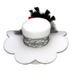 FOAM PARTY HATS: Vintage Flower Pamela - Wide Brim Hat - Kentucky Derby Hat - Bridal Fascinator - Derby Party Hat - Image 5