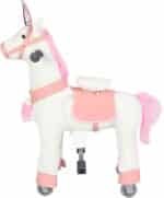 Ride on Horse Toy, Walking Horse Ride On Toy Plush Animal with Wheels,Premium Riding Horse Plush Animal Toy for 3-6 Years Old (White) - Image 3