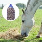 4 Pcs Slow Feed Hay Net 40 Inch Hay Nets for Horses Hanging Hay Feeder for Goats 2x2 in Round Mesh Holes Horse Hay Bag Horse Feeding Supplies for Trailer and Stall,Simulates Grazing (Blue) - Image 6
