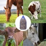 4 Pcs Slow Feed Hay Net 40 Inch Hay Nets for Horses Hanging Hay Feeder for Goats 2x2 in Round Mesh Holes Horse Hay Bag Horse Feeding Supplies for Trailer and Stall,Simulates Grazing (Blue) - Image 7