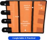 8 Pcs Mesh Fly Boots for Horse Breathable Mesh Horse Boots Protective Horse Leg Wraps Horse Leggings for Preventing Flies and Mosquitoes Bites (Orange, Yellow) - Image 5