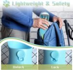 Travel Dog Water Bottles, Portable Dog Essentials for Outdoor, Trendy Dog Accessories for Small Medium Large Dogs, Food Grade Dog Water Bowl Dispenser, Gifts for Dog (19Oz, Blue&Green) - Image 6